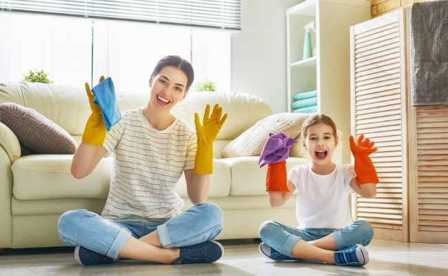 how to get the family involved in cleaning